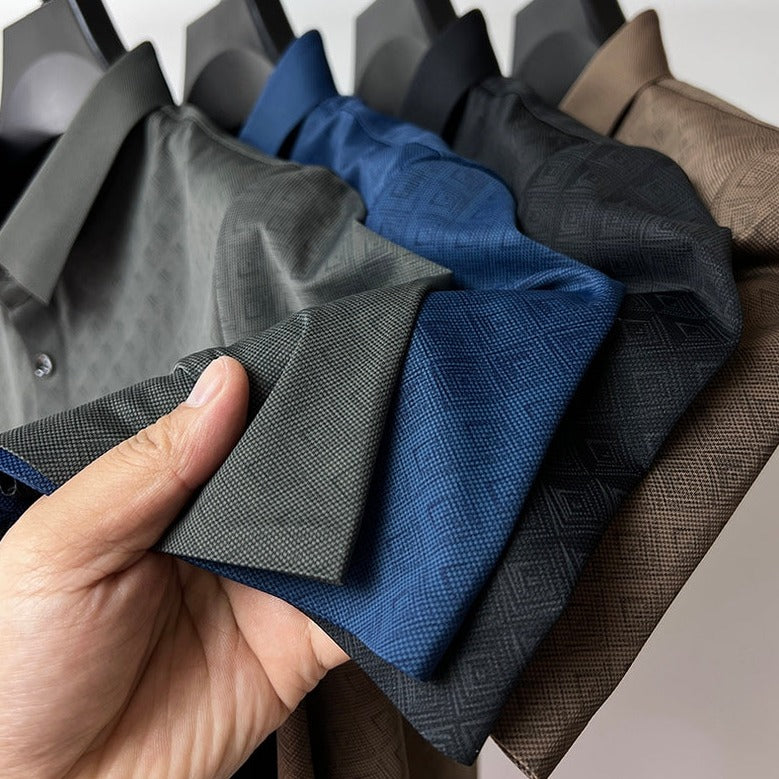 Herre Polo Skjorte Nanosilk Klassisk Design
