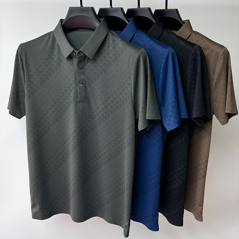Herre Polo Skjorte Nanosilk Klassisk Design