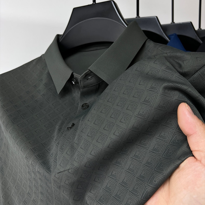 Herre Polo Skjorte Nanosilk Klassisk Design