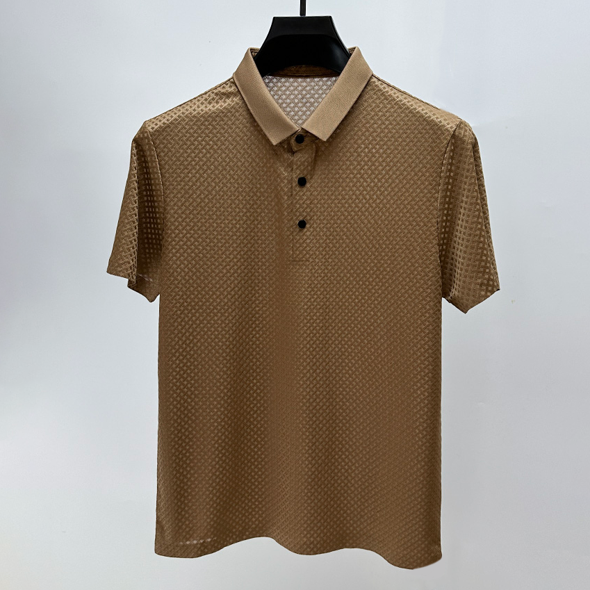 Herre Premium Polo T-shirt i Silke