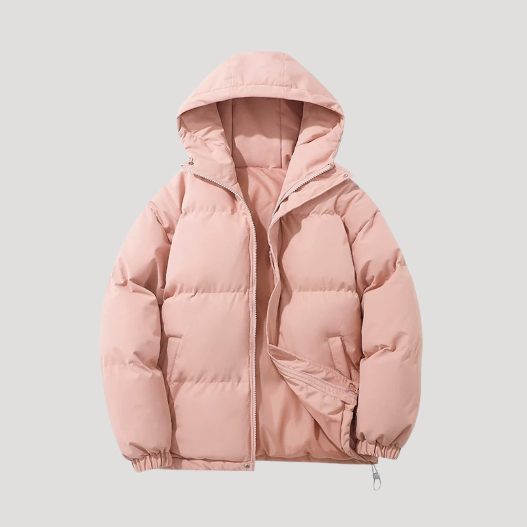 Herre Puffer Jakke Med Hætte Til Vinter - Moderne Stil, Letvægtsdesign, Isoleret Hætte