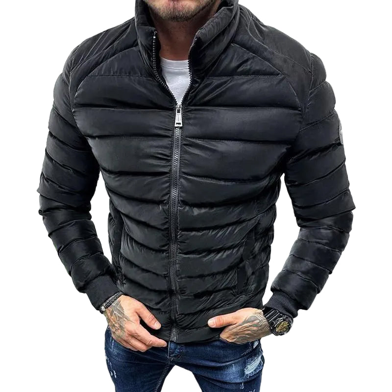Herre Quiltet Jakke Slim Fit