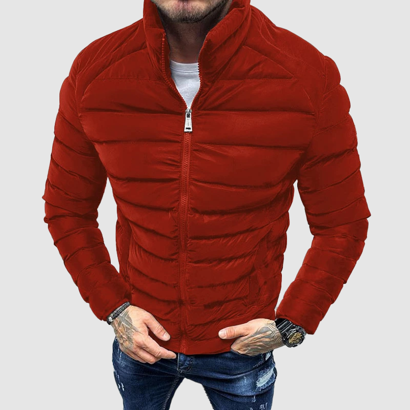 Herre Quiltet Jakke Slim Fit