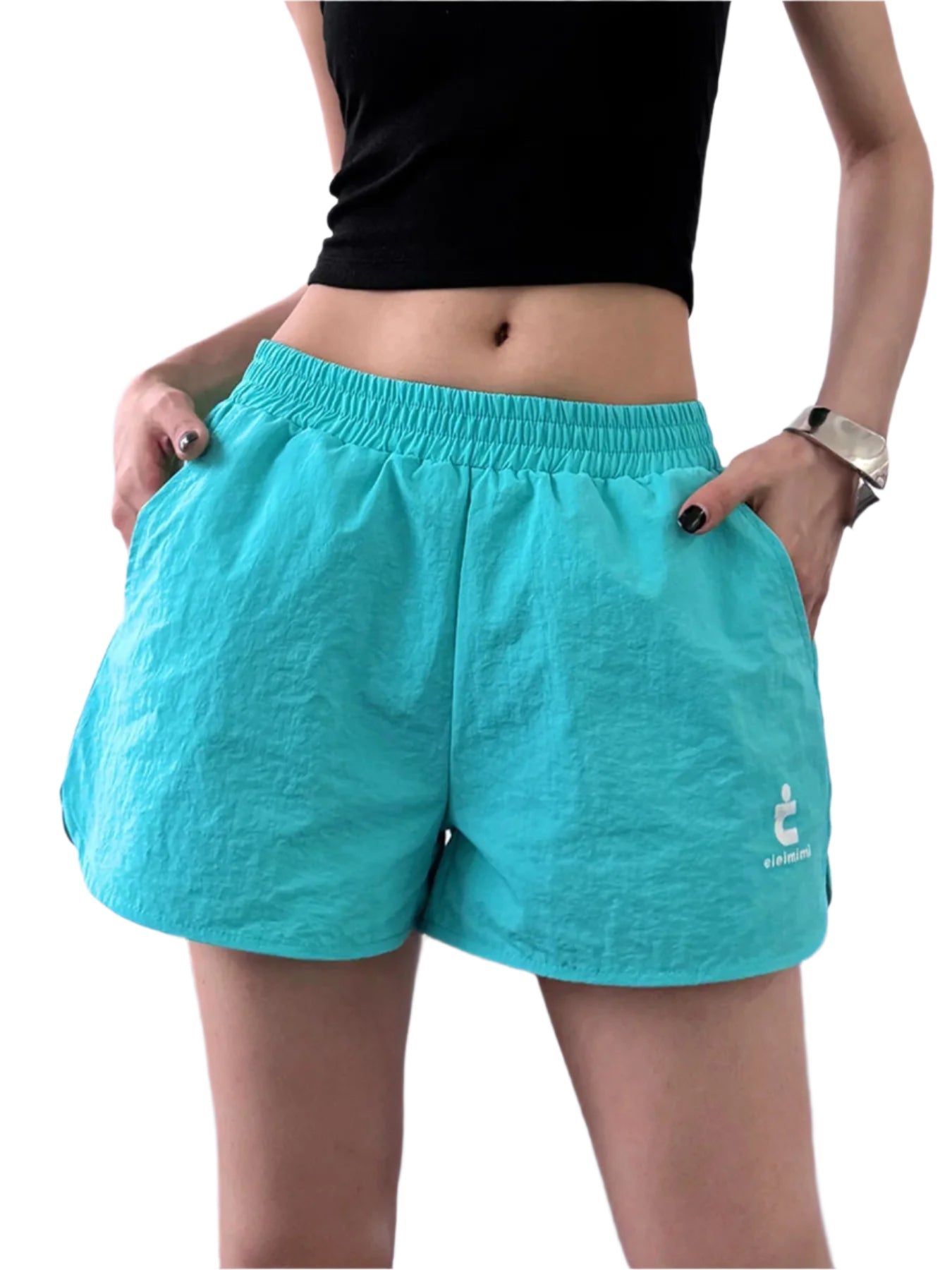 Herre Shorts med Elastisk Talje i Bomuld og Linned