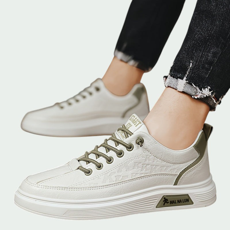 Herre Sneakers Lav Profil PU Komfortable Sport Sko