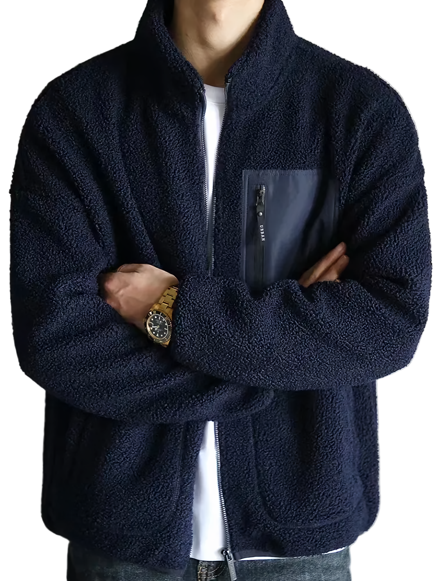 Herre Sweater i Lamb Wool Stilfuld