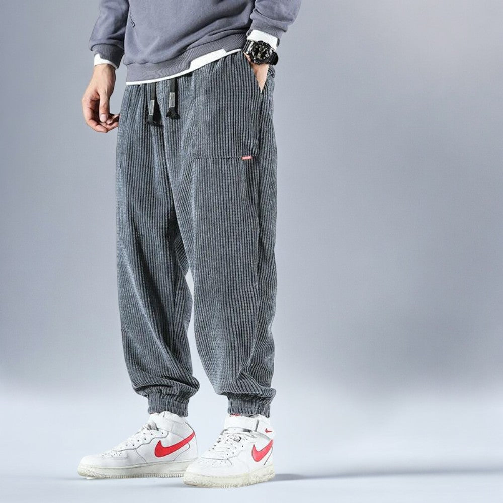 Herre Sweatpants Relaxed Fit Corduroy
