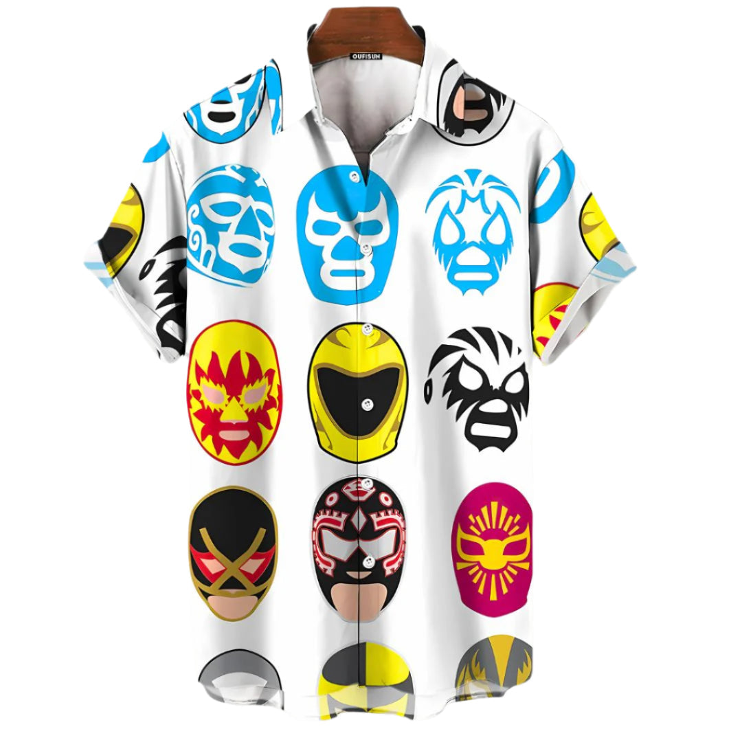 Herre T-Shirt Luchador Motiveret Letvægts