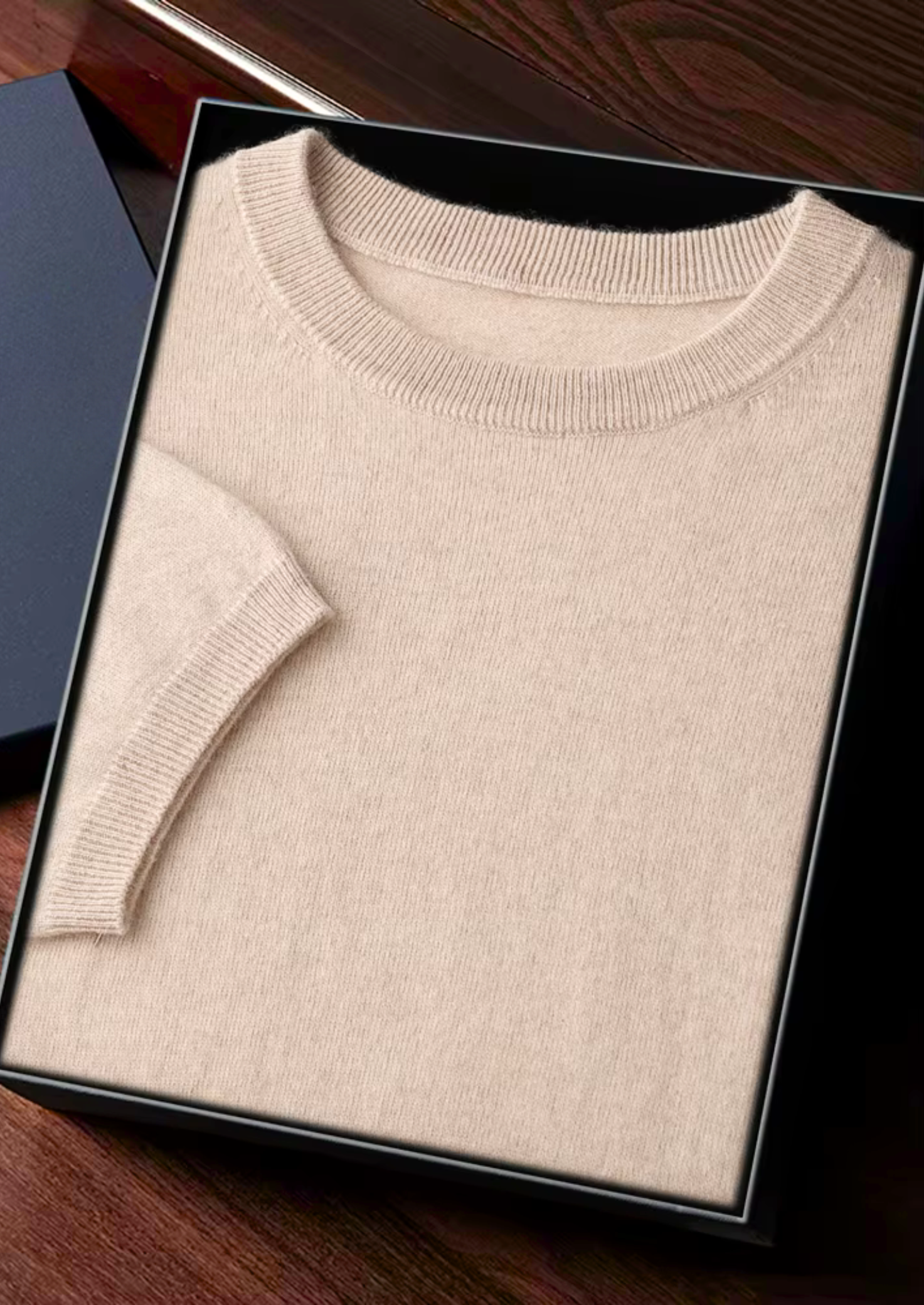 Herre T-Shirt Rund Halsringning Klassisk Stil