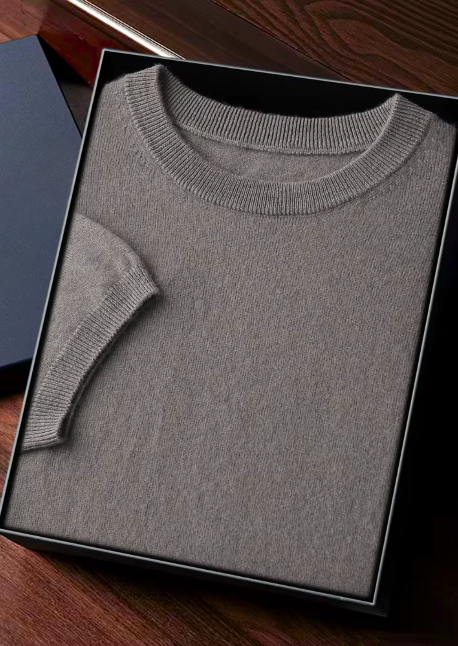 Herre T-Shirt Rund Halsringning Klassisk Stil