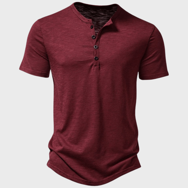 Herre T Shirt Klassisk Casual Let Bomuld