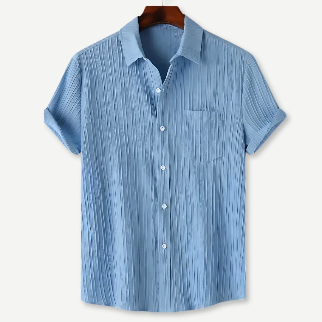 Herre T Shirt Letvægts Krøllet Design Åndbart Stof