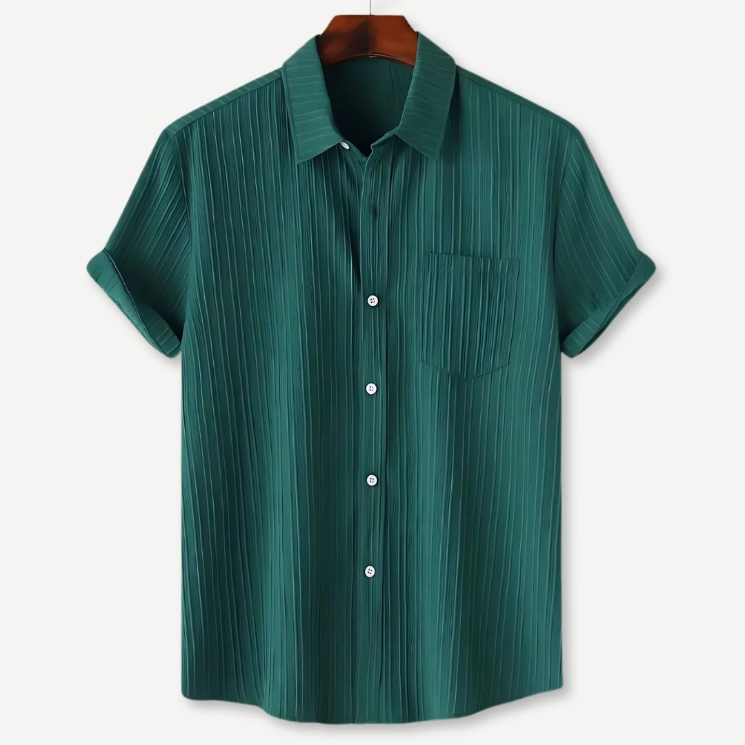 Herre T Shirt Letvægts Krøllet Design Åndbart Stof