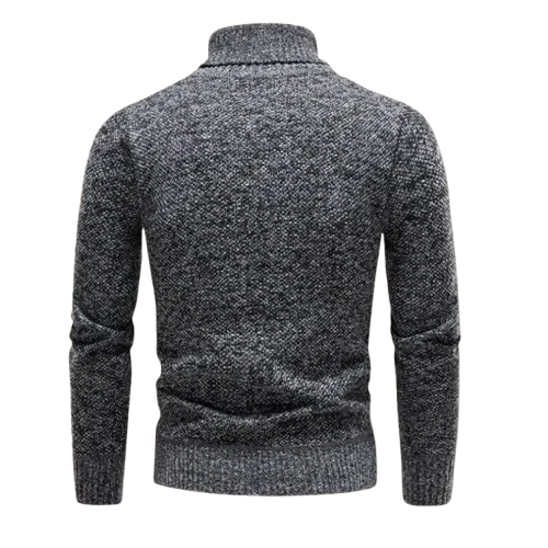 Herre Turtleneck Uldtrøje Klassisk Strik Sweater