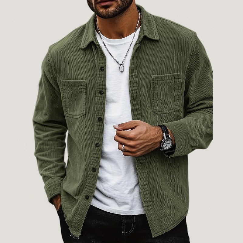 Herre Vest Cordon Velour Casual Regular Fit til Mænd