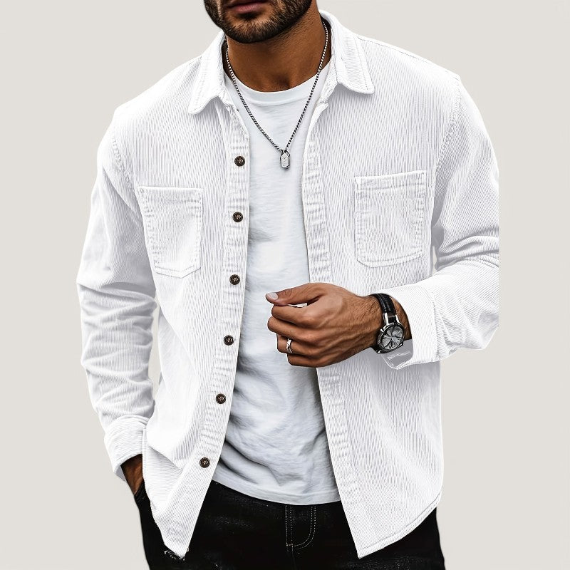 Herre Vest Cordon Velour Casual Regular Fit til Mænd