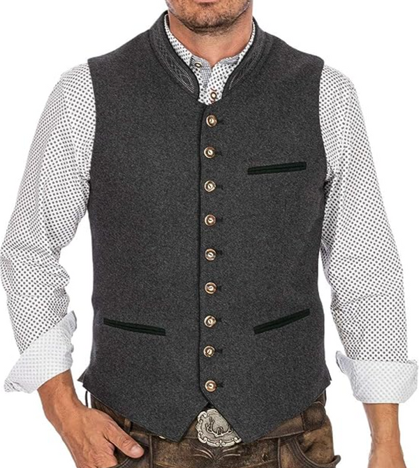 Herre Vest Moderne Design Til Mænd - Alsidig Stil Til Formelle Og Afslappede Anledninger
