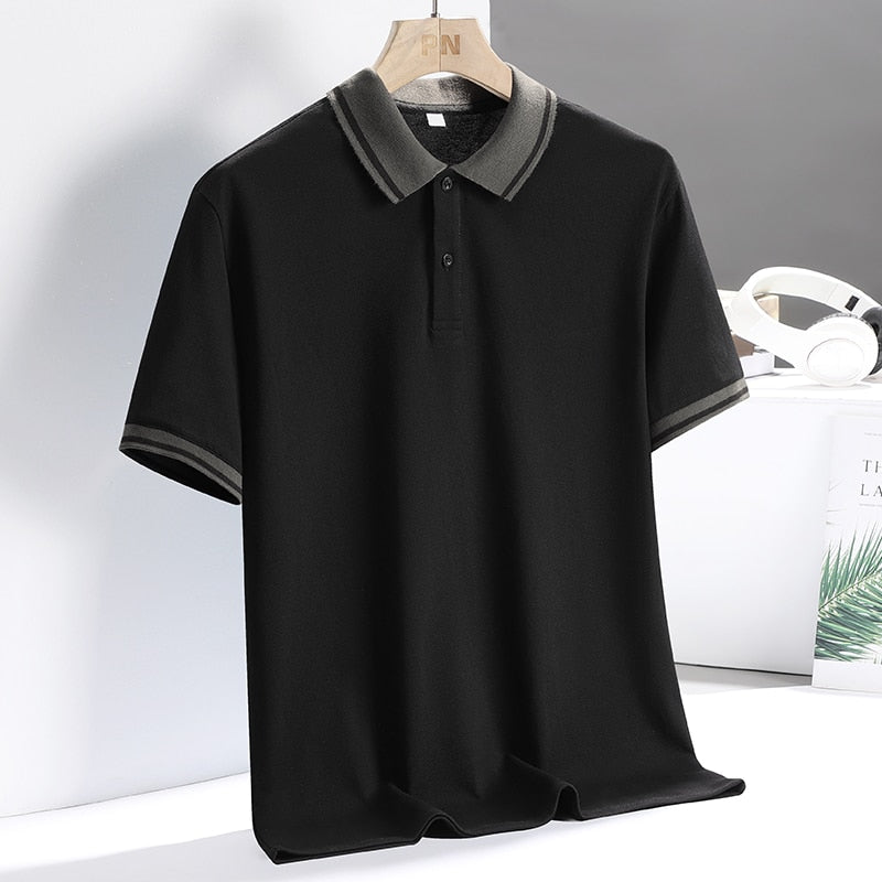 Herren Golf Polo Åndbar Casual Polyester
