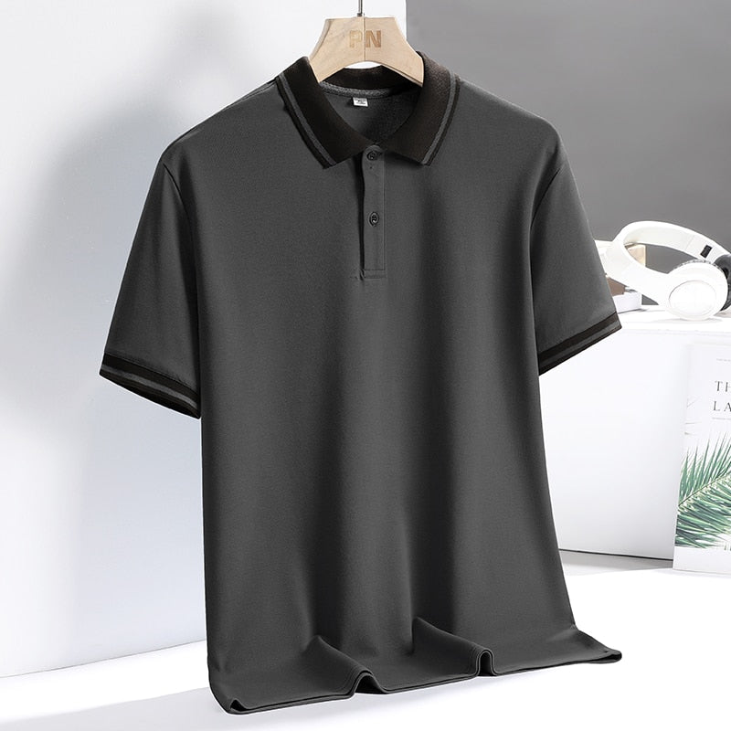 Herren Golf Polo Åndbar Casual Polyester