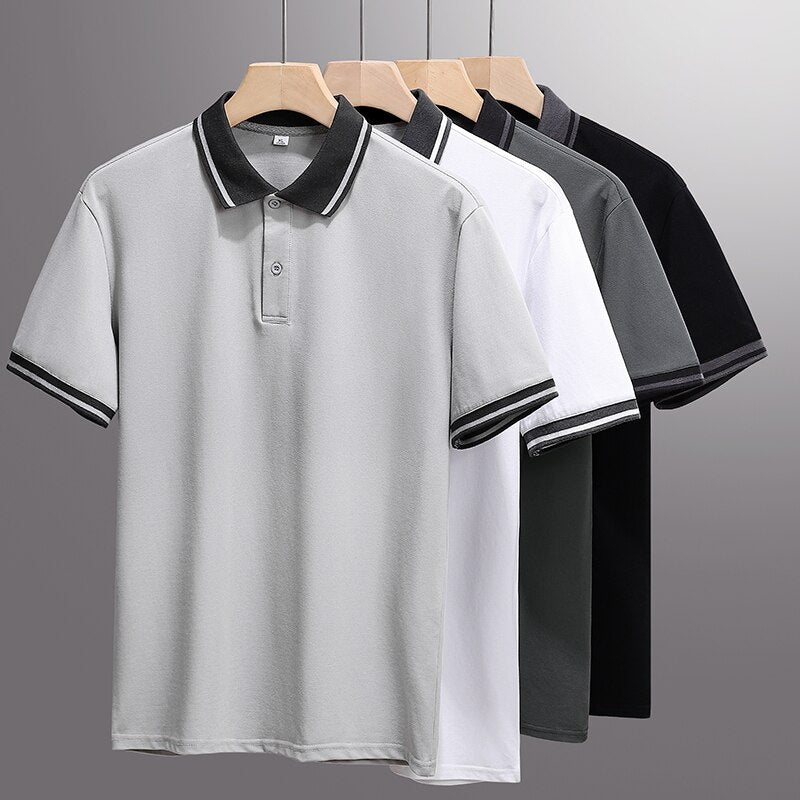 Herren Golf Polo Åndbar Casual Polyester