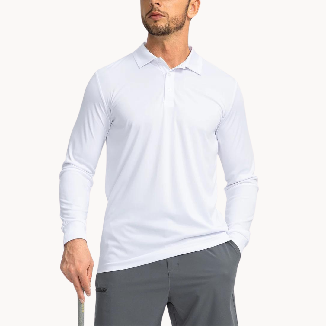 Herren Polo Shirt Med Knapper