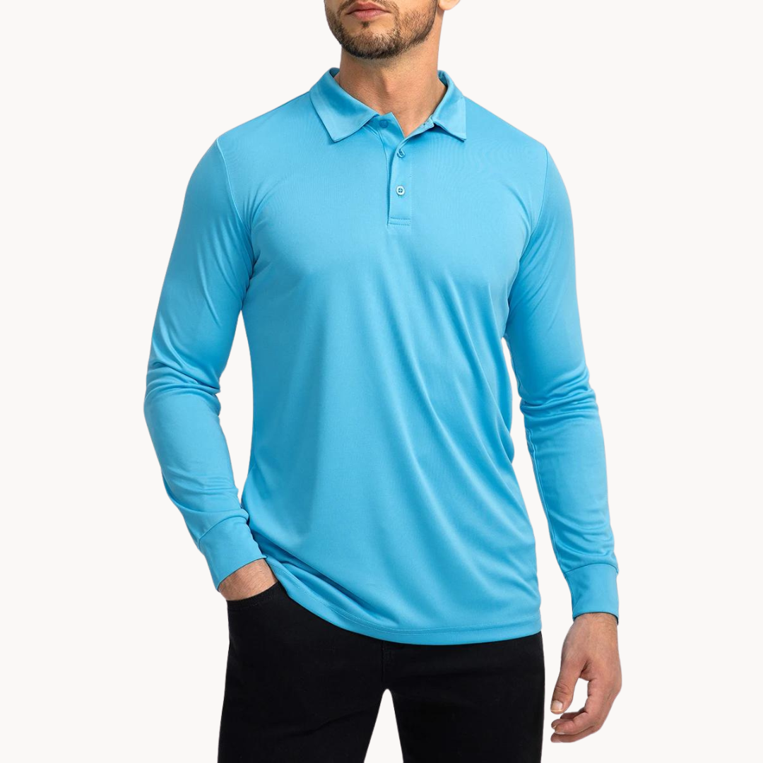 Herren Polo Shirt Med Knapper