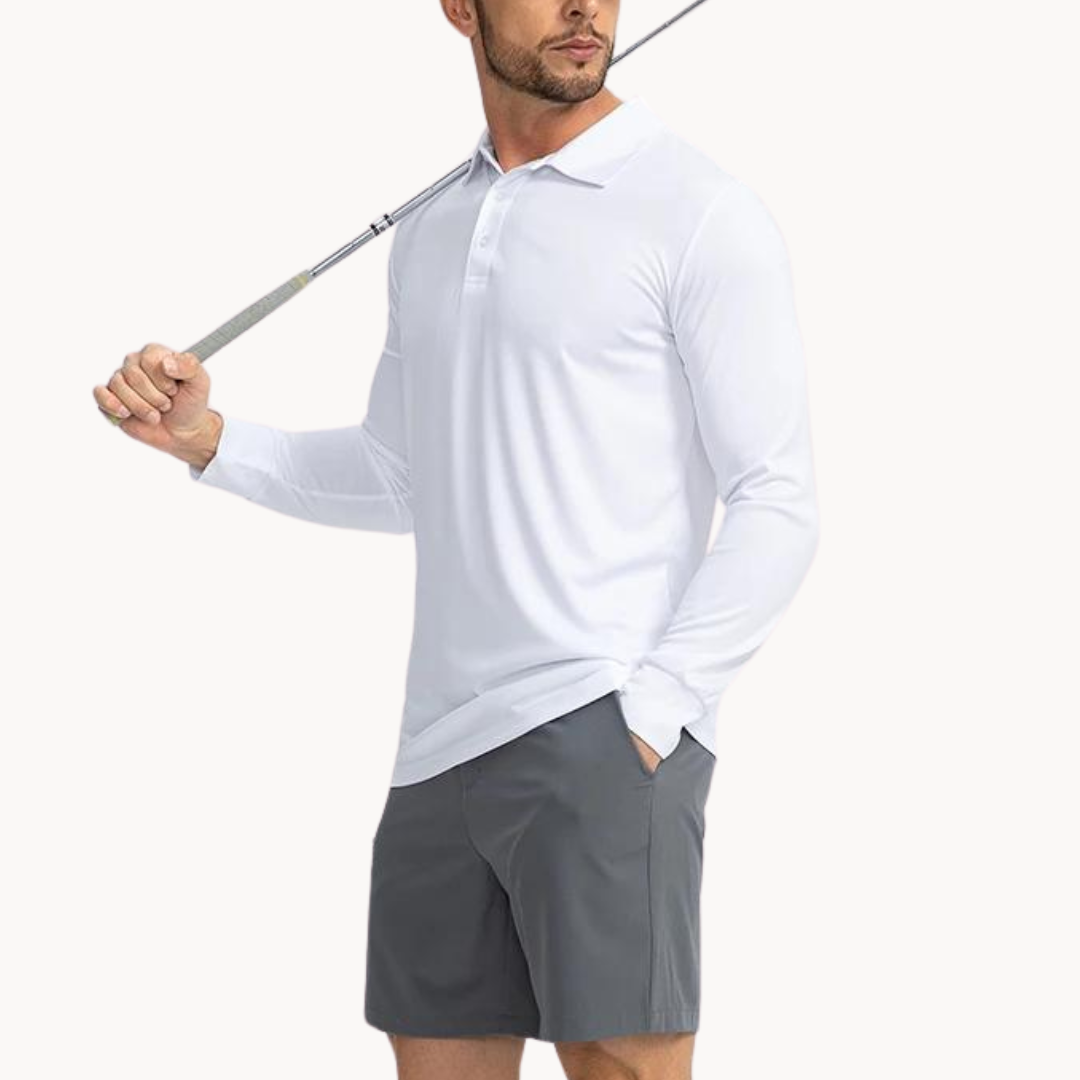 Herren Polo Shirt Med Knapper