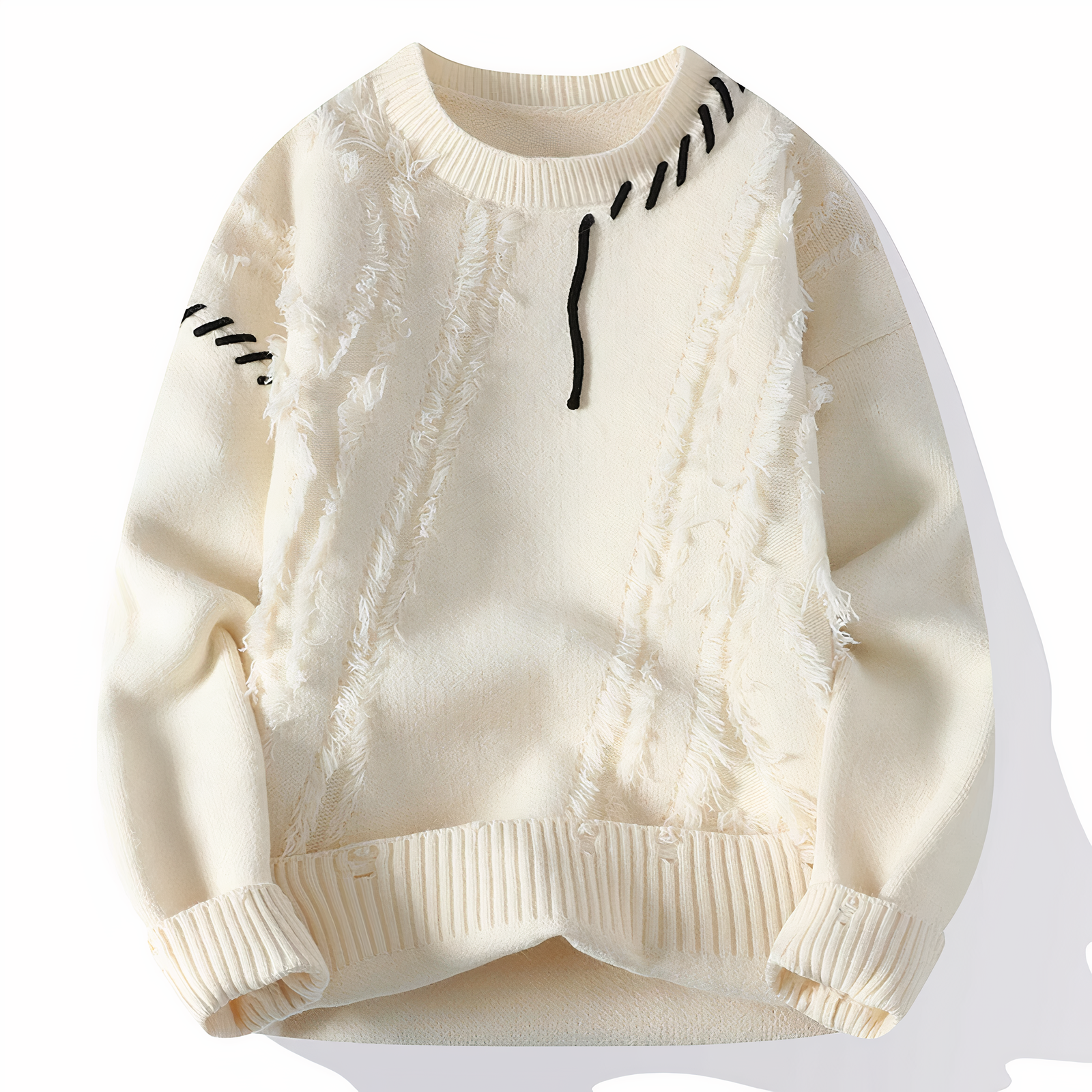 Herresweater Patchwork Stil