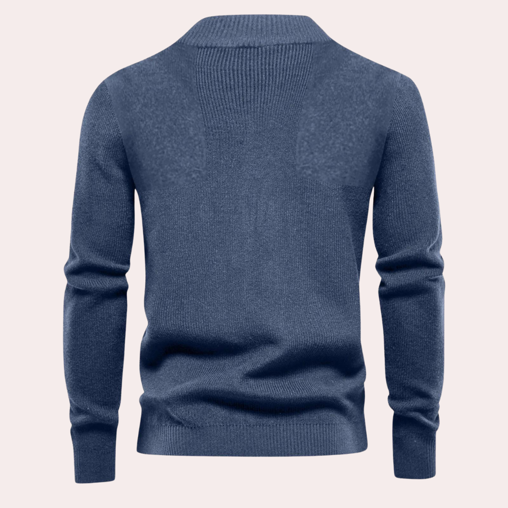 Herre Sweater Strikket Klassisk Stil
