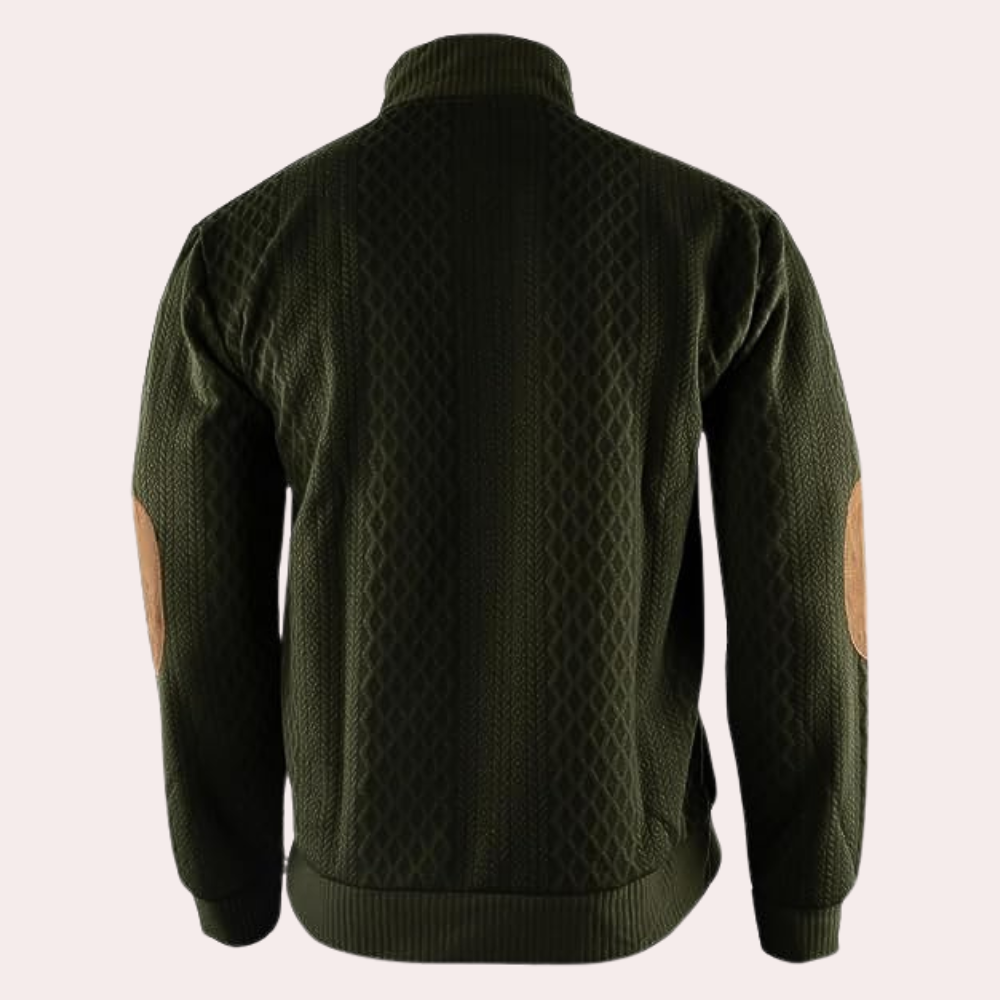 Herresweater med Kraveknapper Trendy