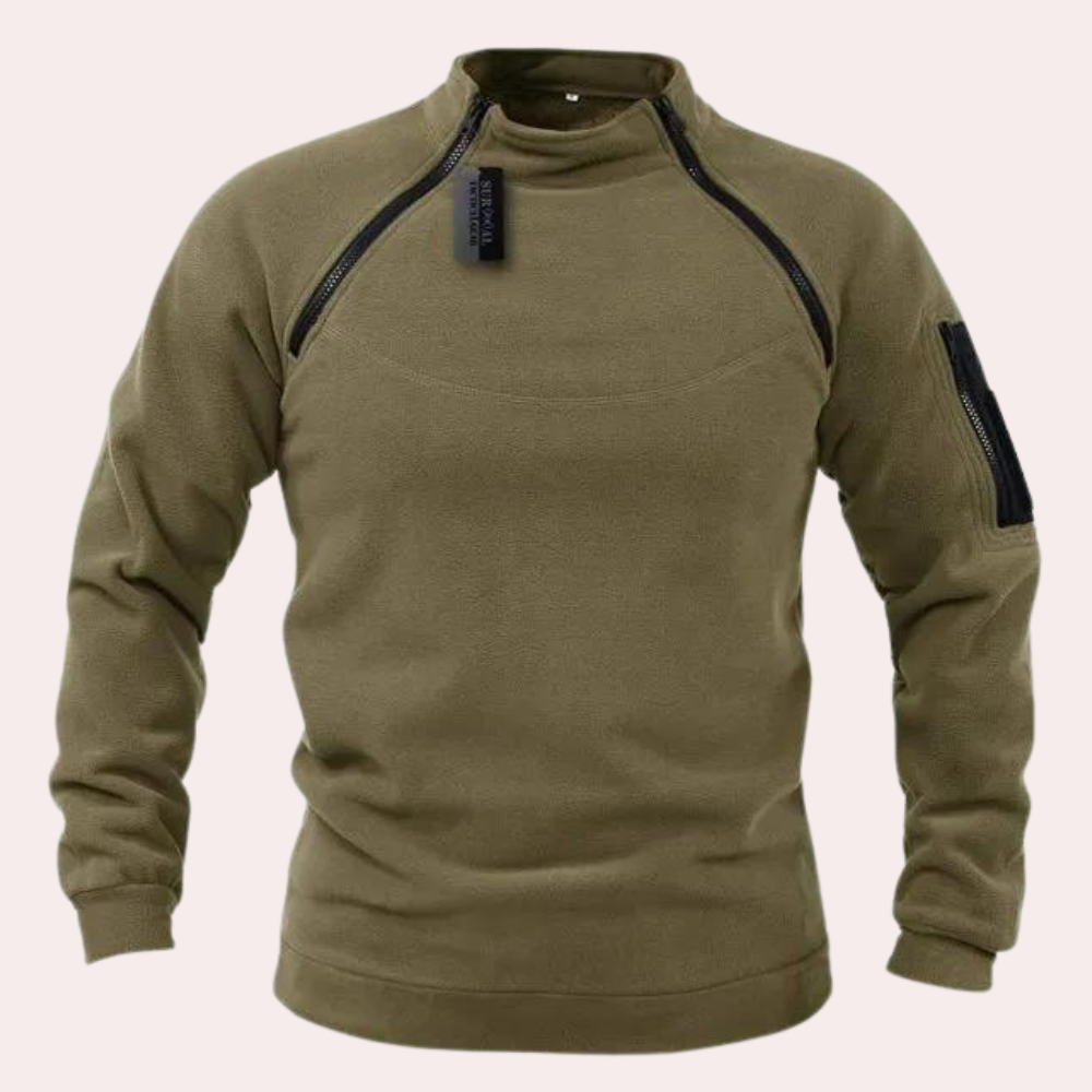 Herresweater med Stretch og Afslappet Stil
