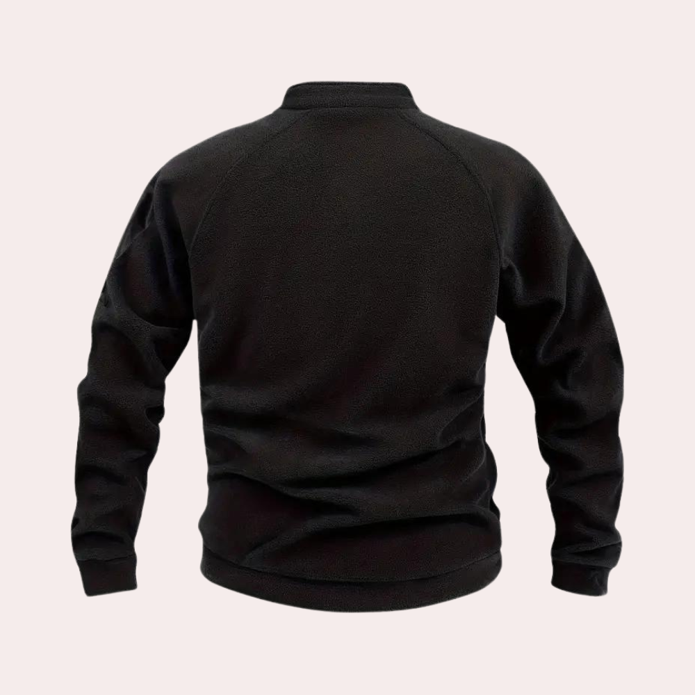 Herresweater med Stretch og Afslappet Stil