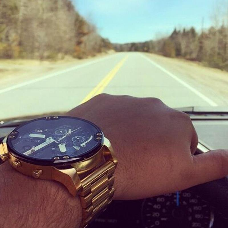 Herreur Chronograph Med Rund Skive & Vandafvisende Design