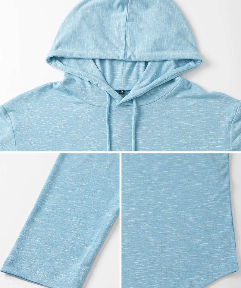 Hoodies Herre Letvægts Sport Hættetrøje