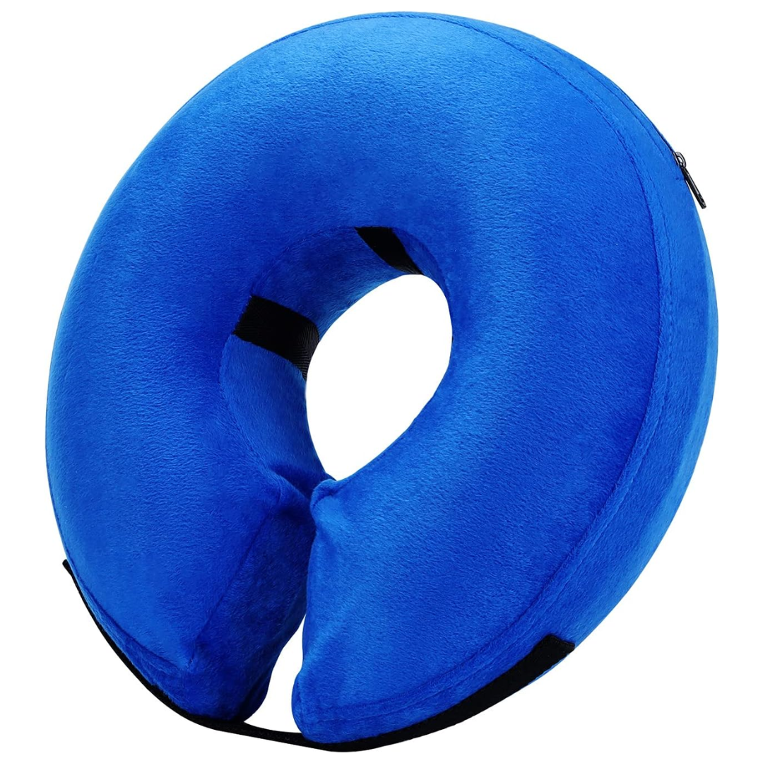 Hundens Oppustelige Genopretningskrave Justerbar Donut-formet