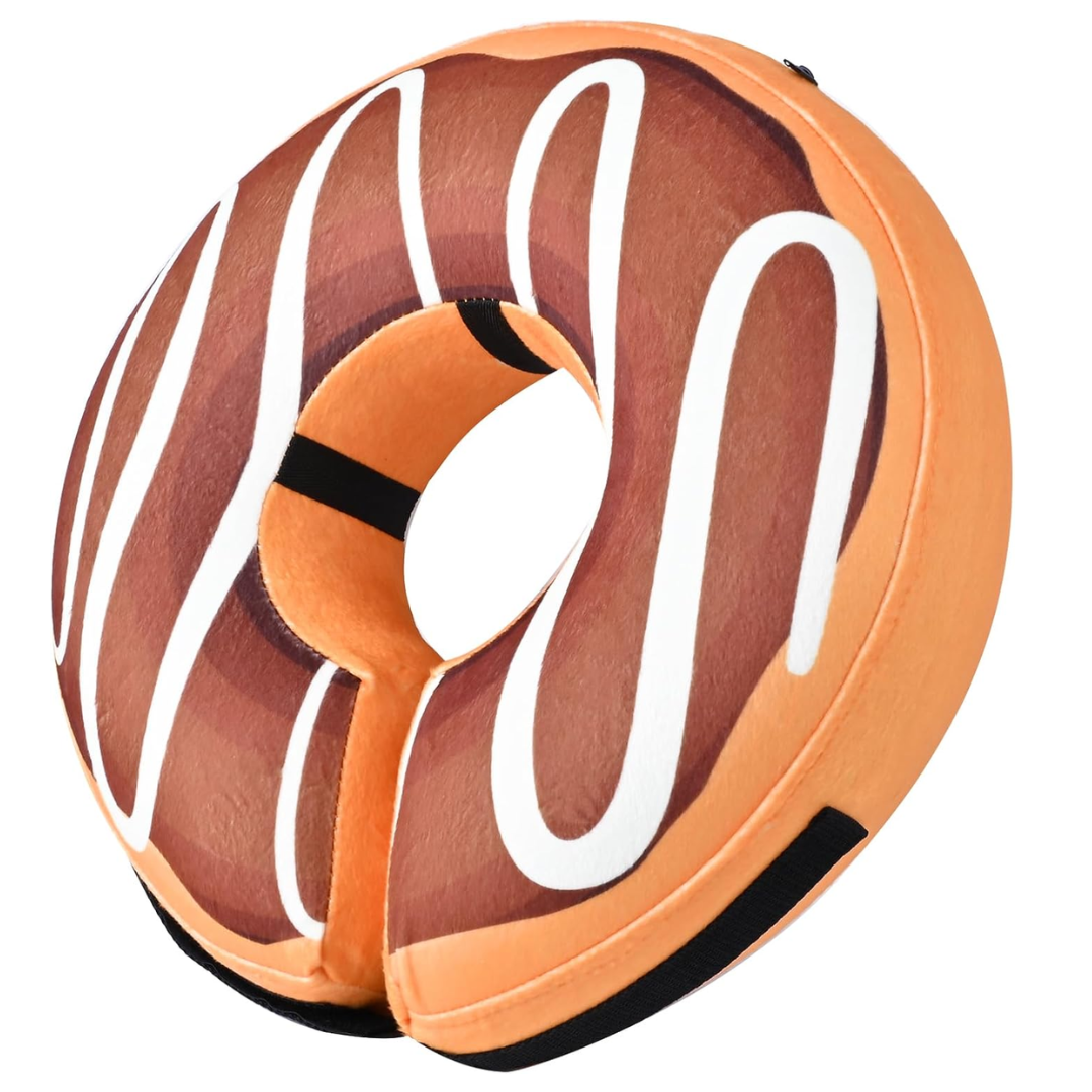 Hundens Oppustelige Genopretningskrave Justerbar Donut-formet