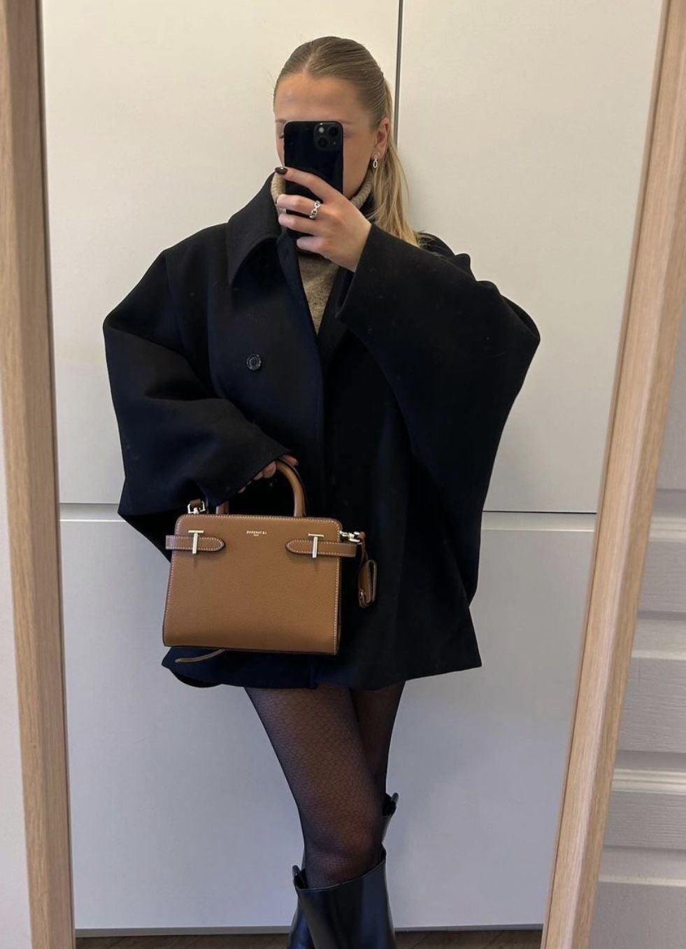 Amélie Kvinde Oversize Frakke – Elegant Blød & Trendy Uldfrakke til Vinter