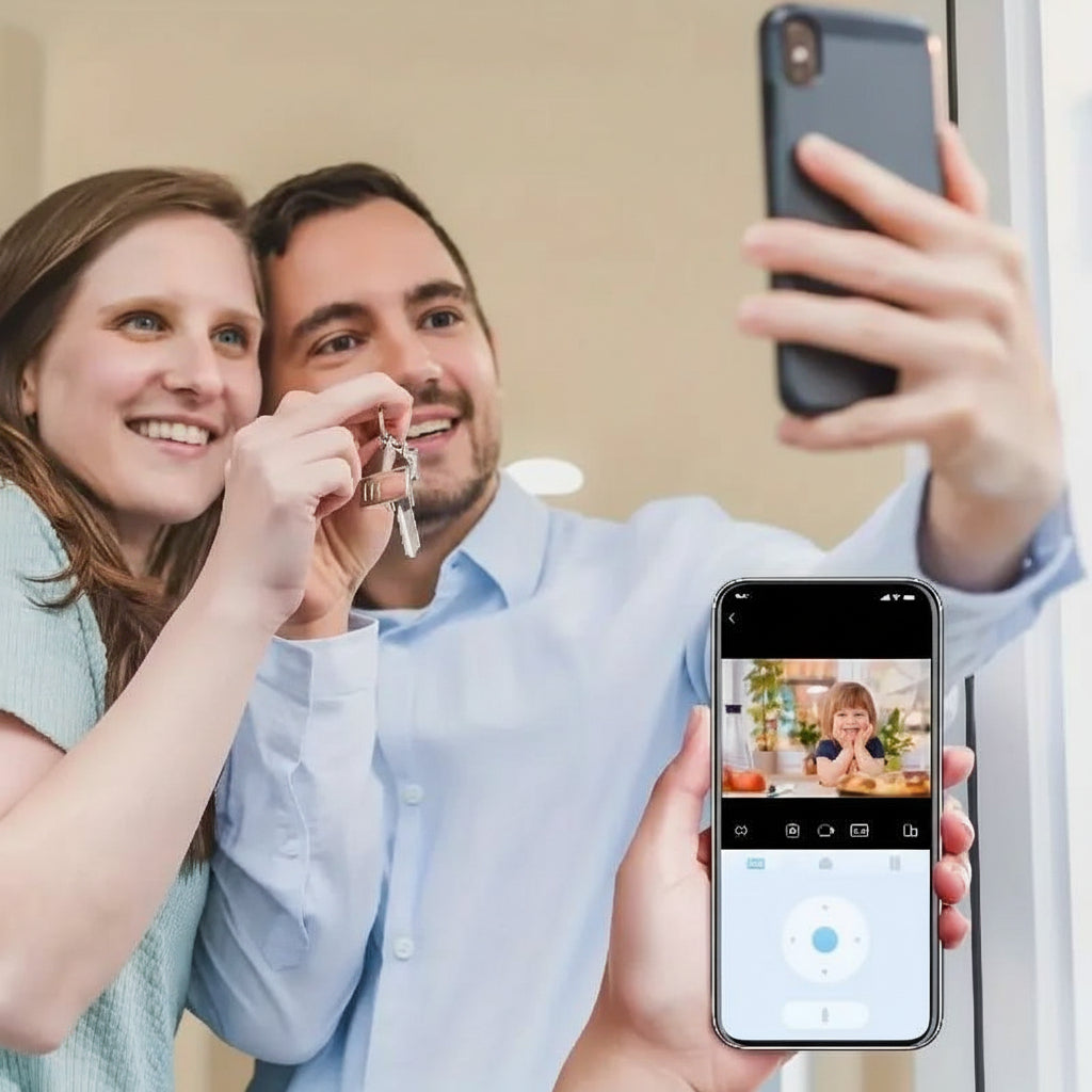 Intelligent Sikkerhedskamera med 360° Overvågning