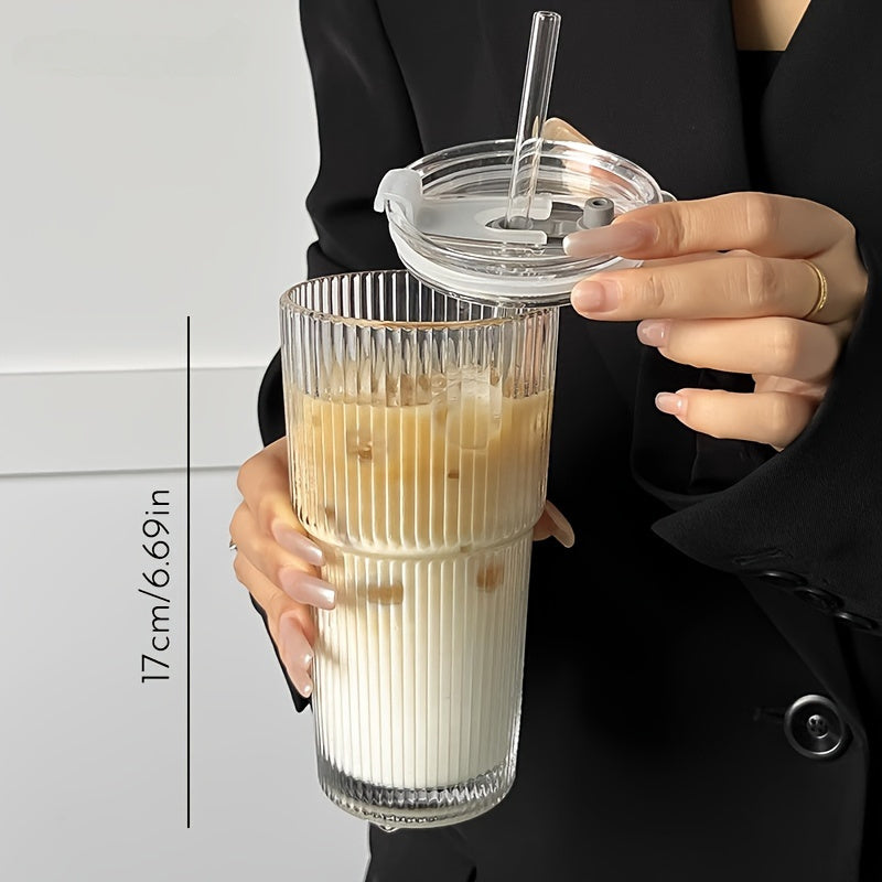 Isoleret Kaffekrus Med Låg Og Halm Til Varme Og Kolde Drikke