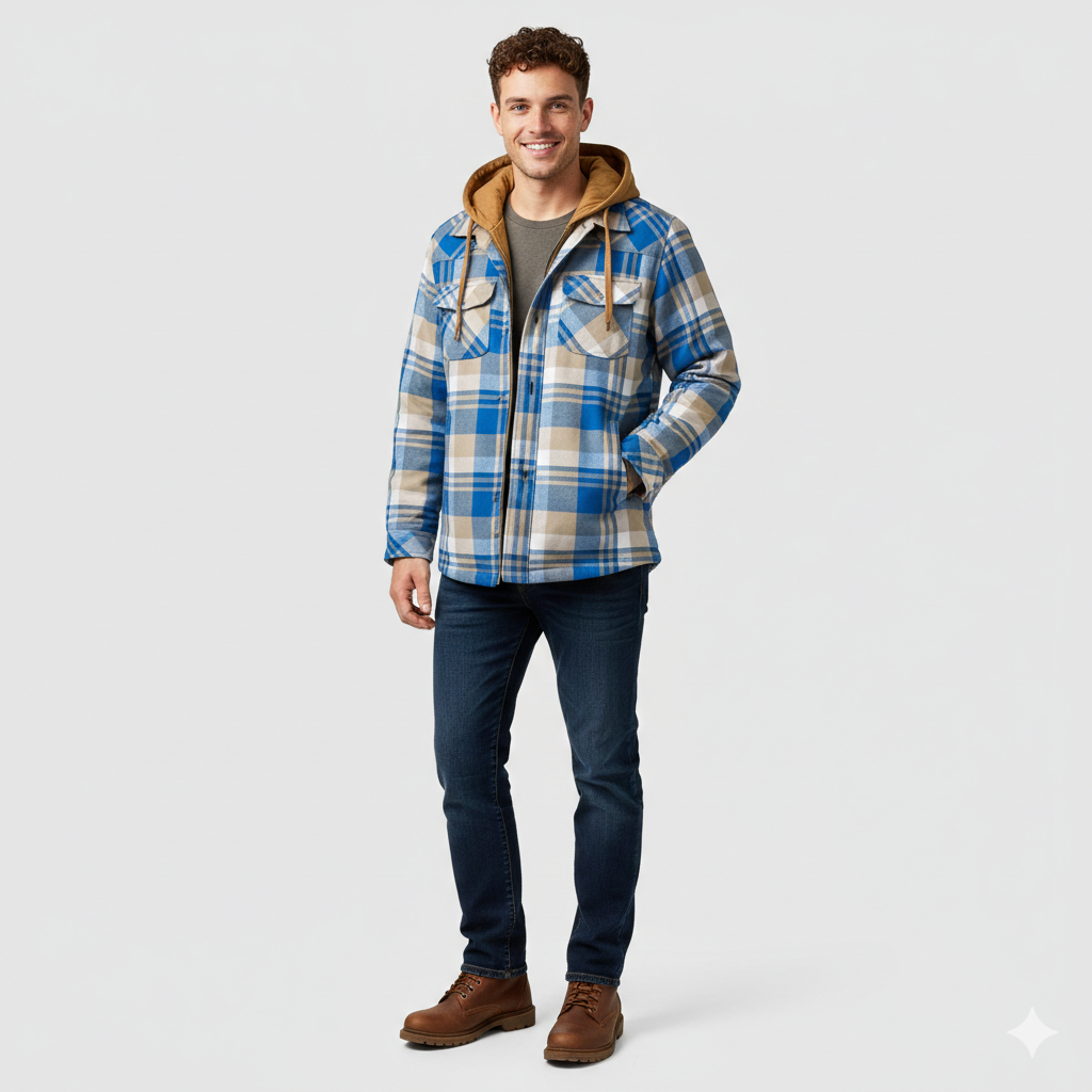Zandro Herre Lumberjack Jakke – Varm og Åndbar Jakke med et Moderne Design