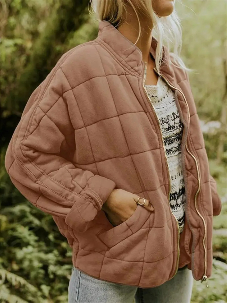 Jane Vatteret Jakke Kvinde – Varm, Behagelig & Moderne Stil Vinter Efterår