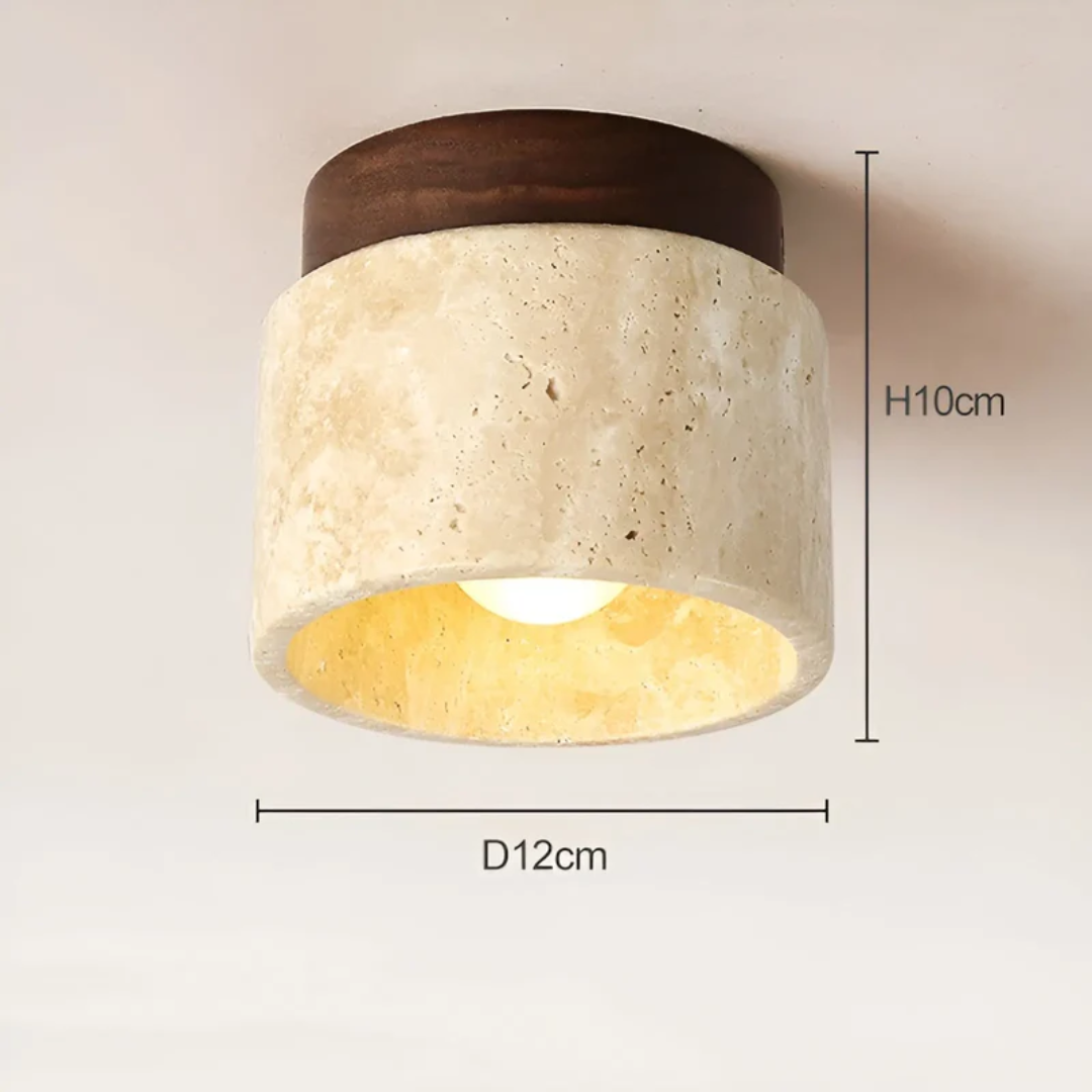 Japansk Loftslampe i Marmor Stil