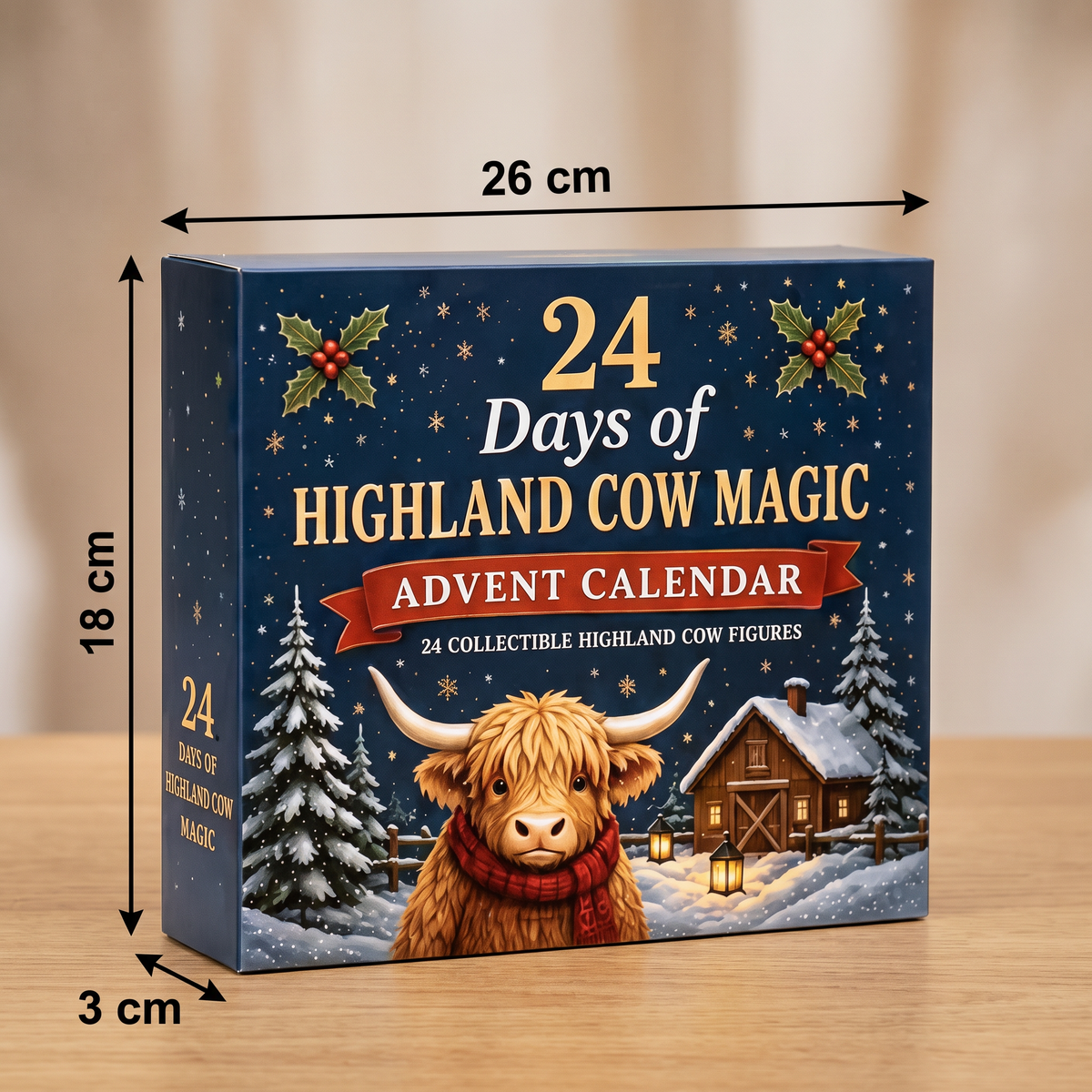 Highland Cattle Advent Calendar 2026 – 24 Days of Mini Figures