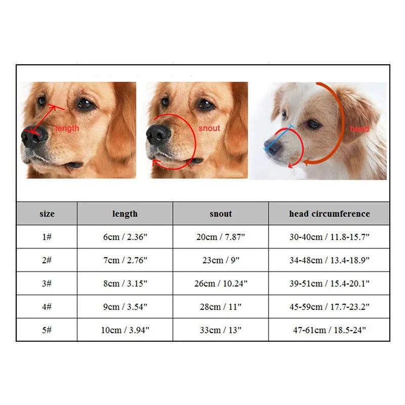 Justerbar hundemundstykke i silikone