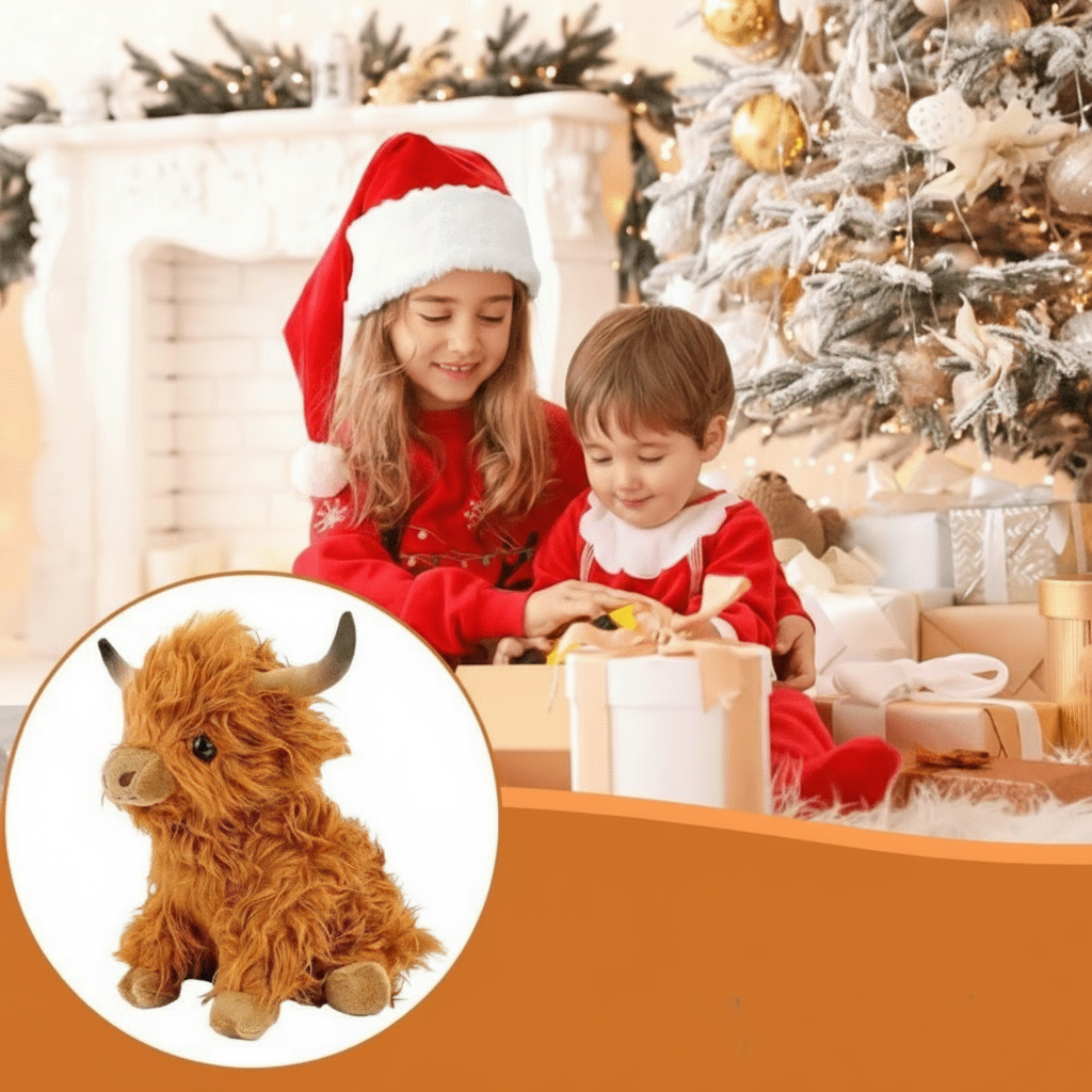 Kæledyr Cuddly Highland Cow til Børn og Voksne - Nuttede og Hyggelige Følgesvend