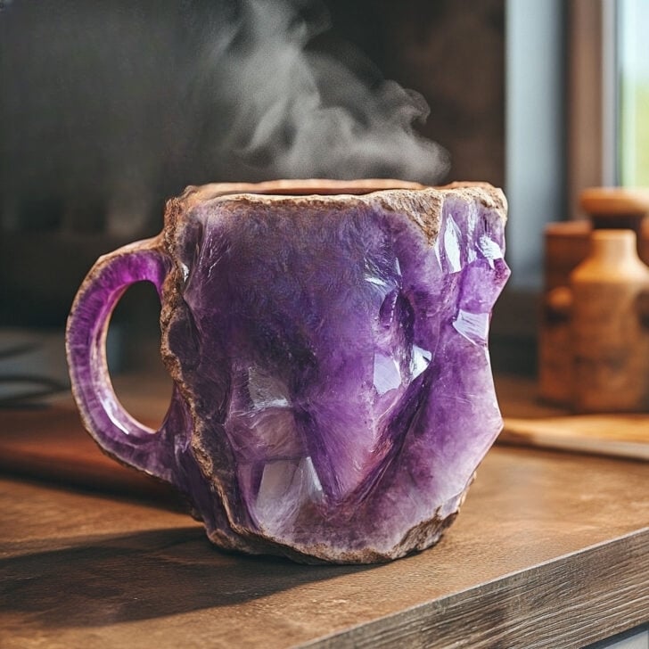 Kaffekopper Mineral Krystal Stilfuld Design