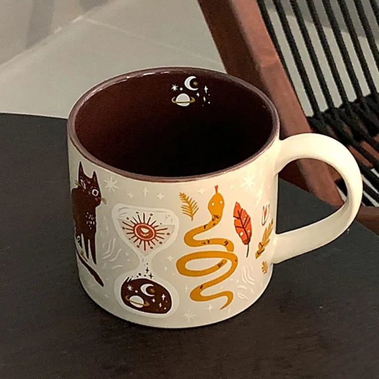 Kaffekrus Med Hank Fantasifuldt Design 450 ml