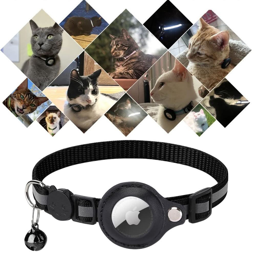 Katte GPS Tracker Halsbånd med Reflekterende Design