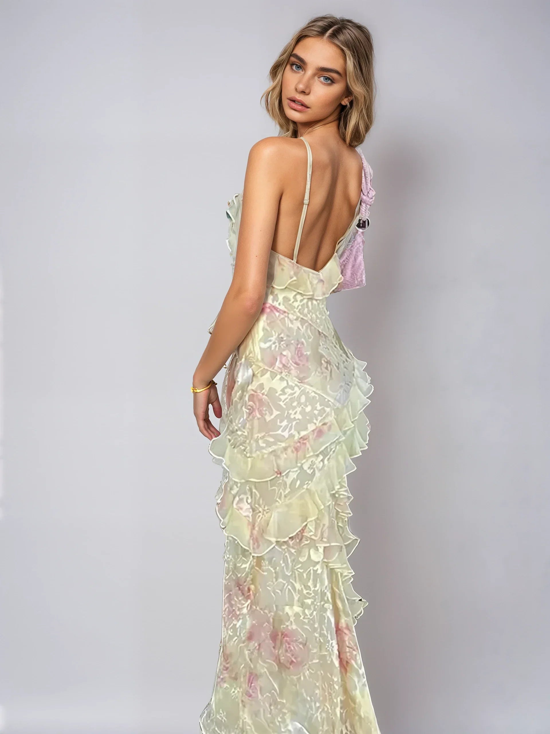 Kvinders Lange Kjole Pastel Mesh Romantisk Let Sommerkjole
