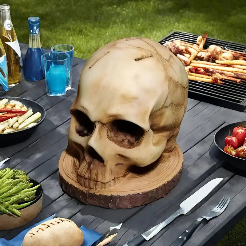 Knivholder med Spooky Skull Design